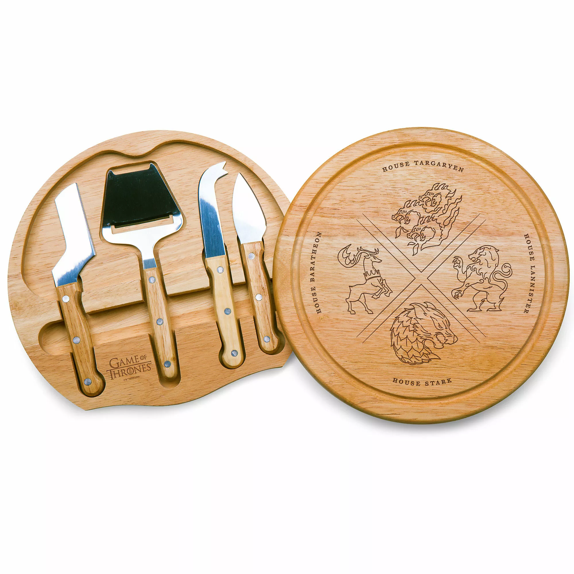Picnic Time Game Of Thrones Circo Cheese Cutting Board And Tools Set