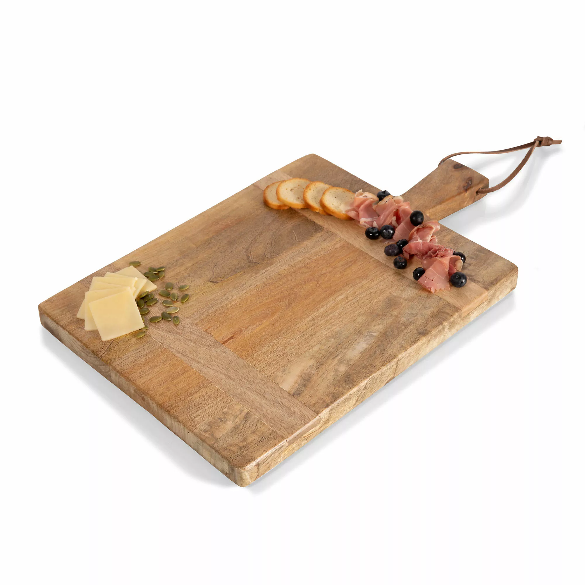 Picnic Time Ravi Rectangular Mango Wood Serving Board - Image 4