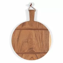 Picnic Time Madera Round Caribbean Walnut Charcuterie Board