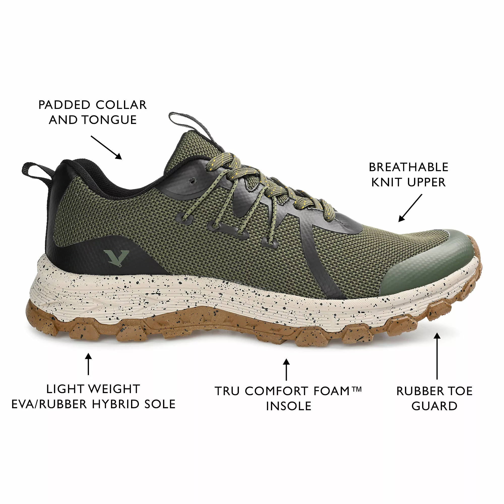 Territory Men's Mohave Knit Trail Sneakers - Image 6