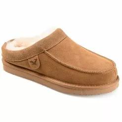 Territory Men's Oasis Genuine Sheepskin Moccasin Clog Slippers