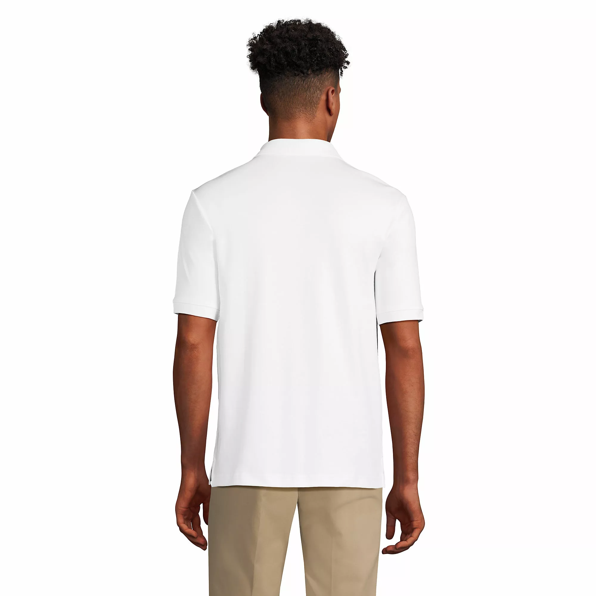 Lands' End Men's Short Sleeve Pima Polo - Image 2