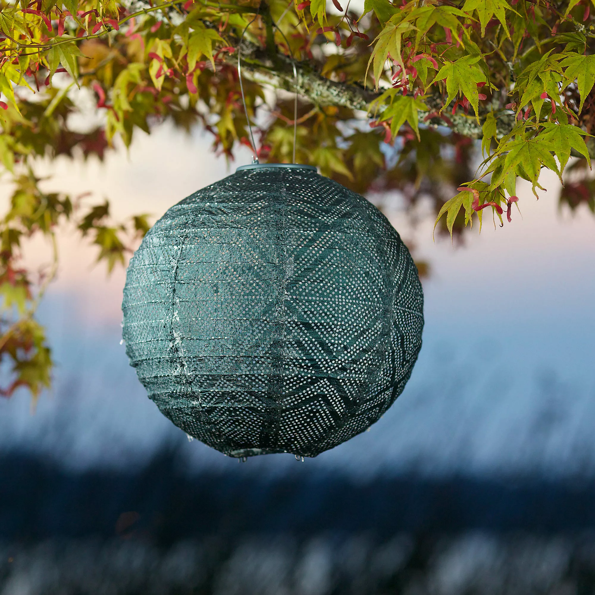 Allsop Home & Garden Allsop Home And Garden Outdoor Solar Soji Stella Market 12 Inch Lantern - Image 2