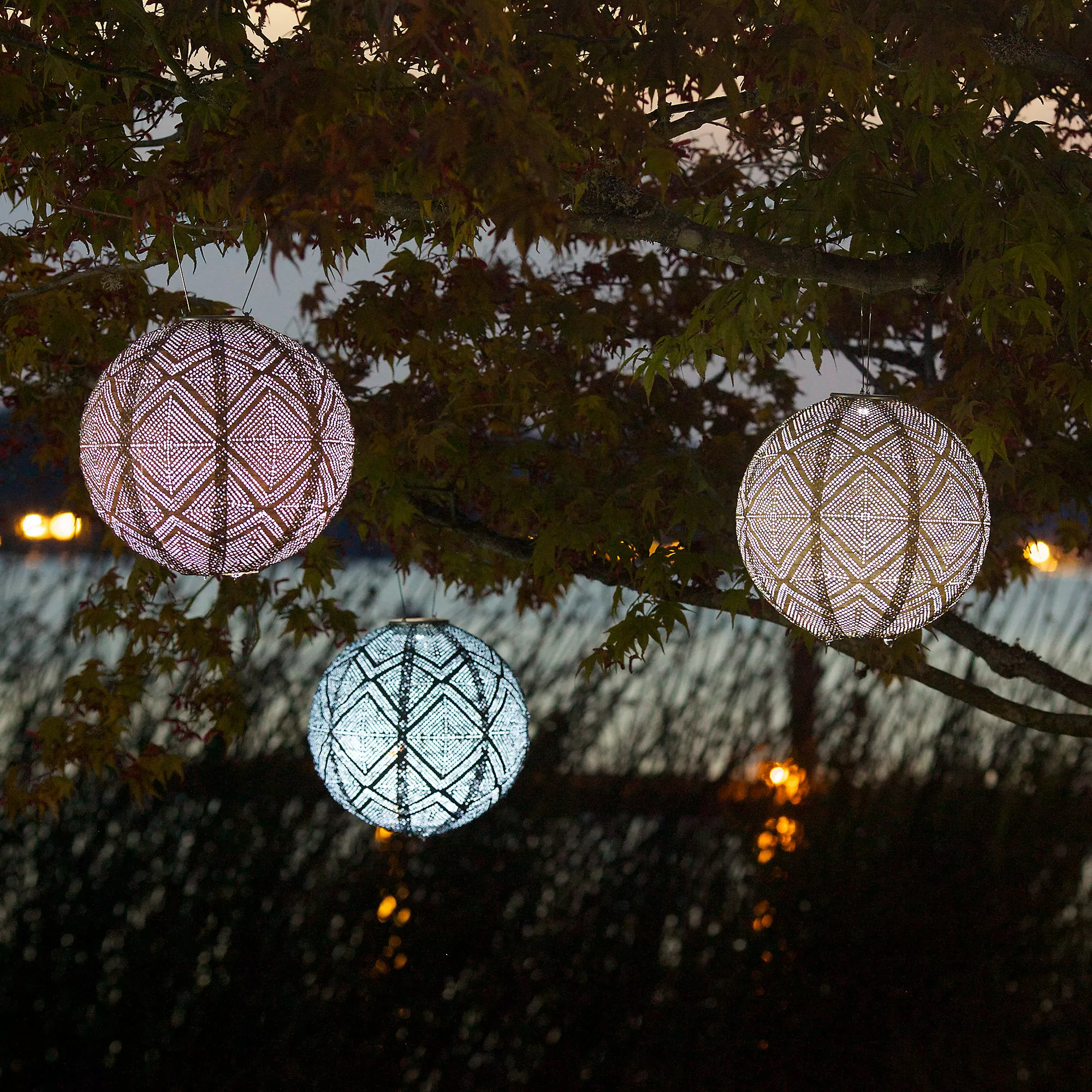 Allsop Home & Garden Allsop Home And Garden Outdoor Solar Soji Stella Market 12 Inch Lantern - Image 3