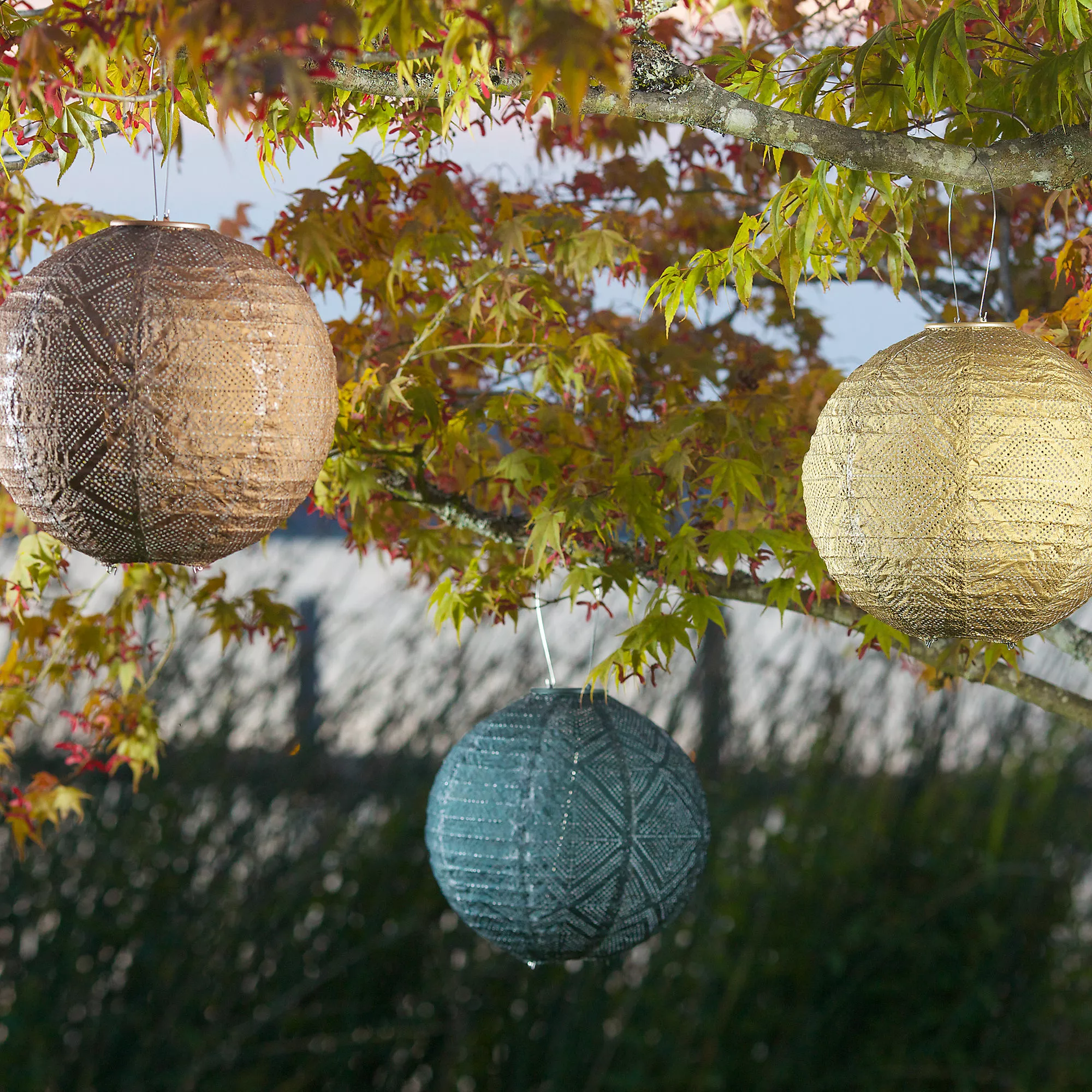 Allsop Home & Garden Allsop Home And Garden Outdoor Solar Soji Stella Market 12 Inch Lantern - Image 5