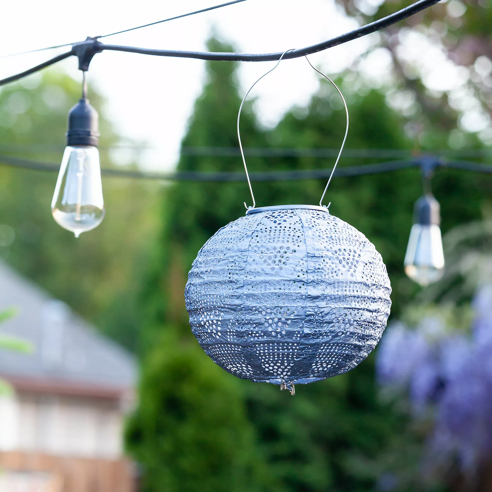 Allsop Home & Garden Allsop Home And Garden Outdoor Solar Soji Stella 8 Inch Globe Lantern - Image 4