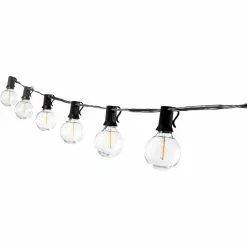 Allsop Home & Garden Allsop Home And Garden Outdoor 25 Foot LED Bistro String Lights - Black Wire
