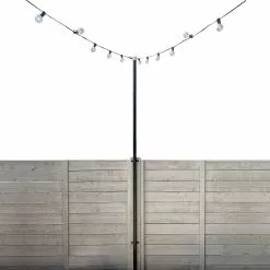 Allsop Home & Garden Allsop Home And Garden String Light Pole Stand With Mounting Brackets