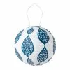 Allsop Home & Garden Allsop Home And Garden Outdoor Solar Soji Stella Printed 12 Inch Indigo Leaf Lantern