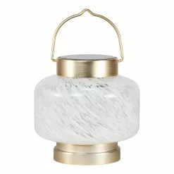 Allsop Home & Garden Allsop Home And Garden Glass Solar LED Boaters Square Lantern