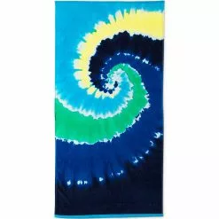 Lands' End Kids Swirl Tie Dye Beach Towel